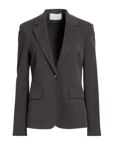 Woman Blazer Charcoal Size 8 Modal, Polyester, Viscose