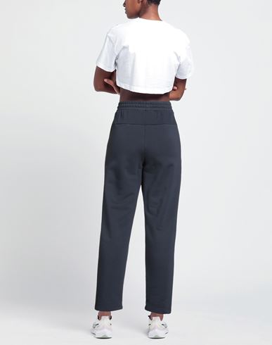 Woman Pants Navy Size L Cotton, Polyester