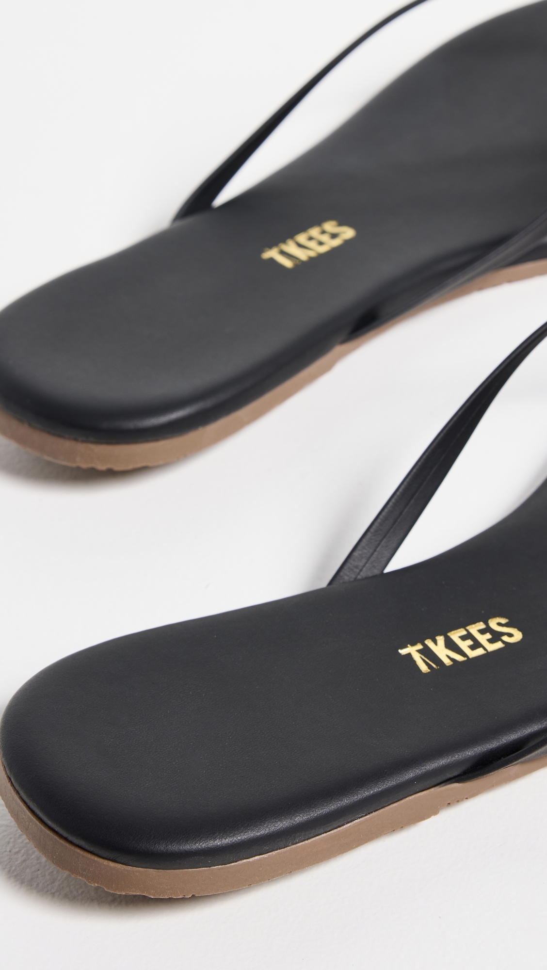 Square Toe Lily Flip Flops Black