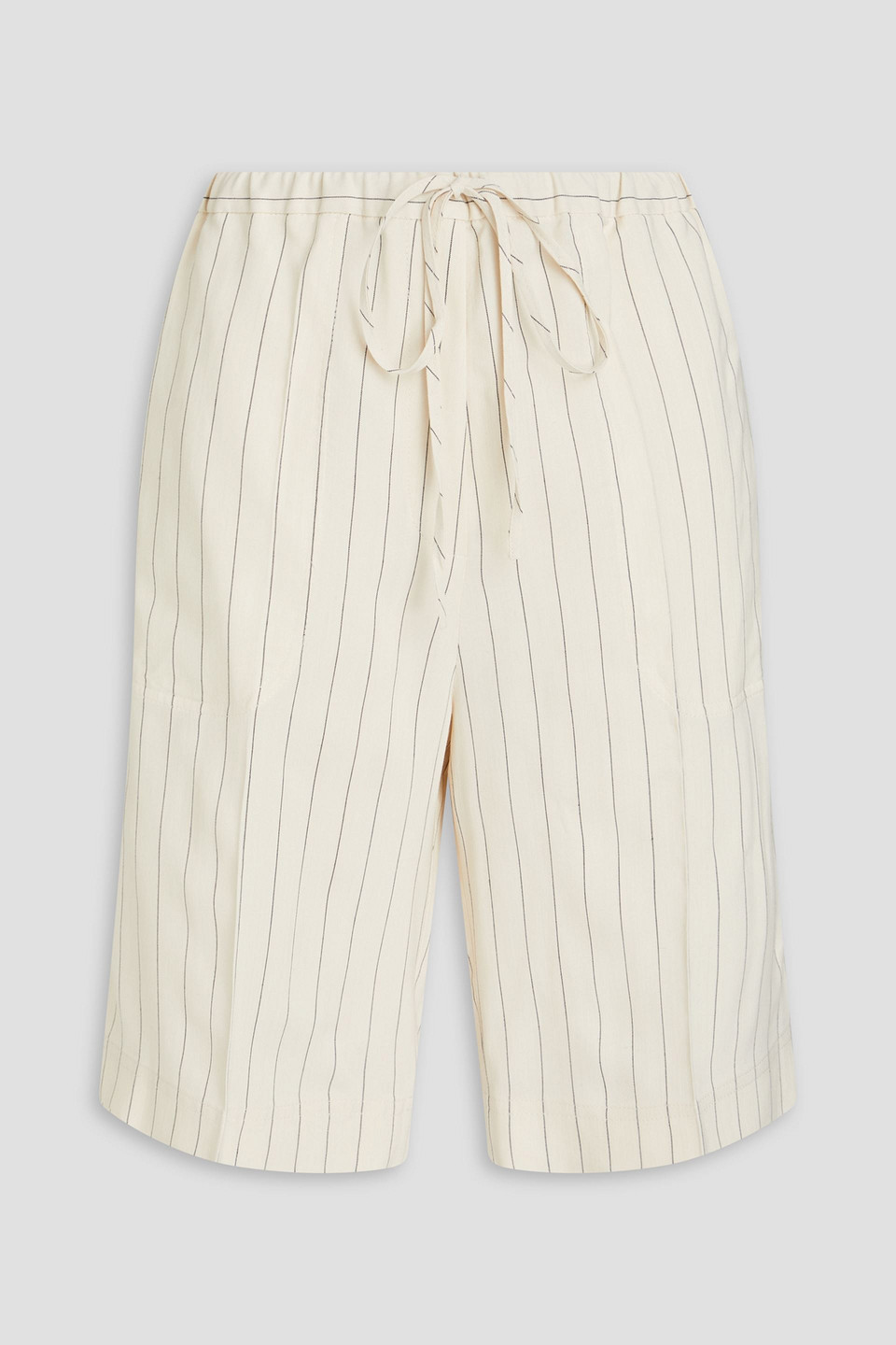 Striped crepe shorts - White - 30