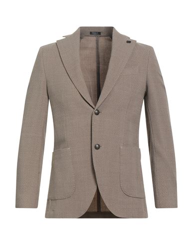 Man Blazer Beige Size 36 Virgin Wool, Elastane