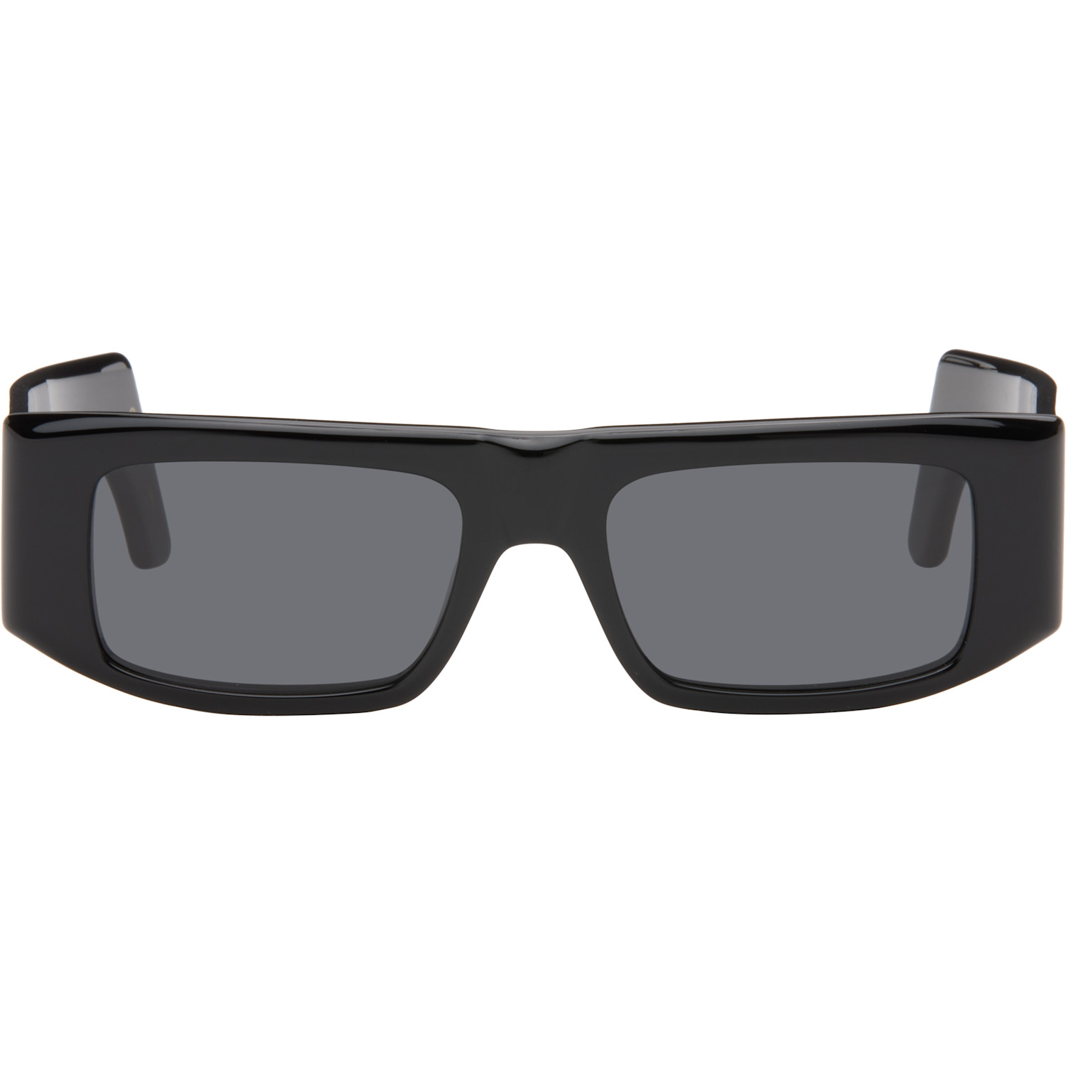 Black Rectangular Acetate Sunglasses