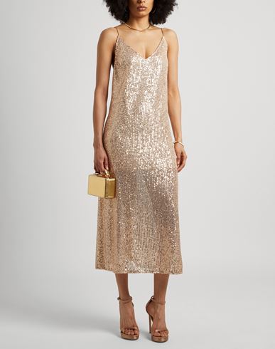 The Nina Studio Woman Midi dress Beige Size M Polyester