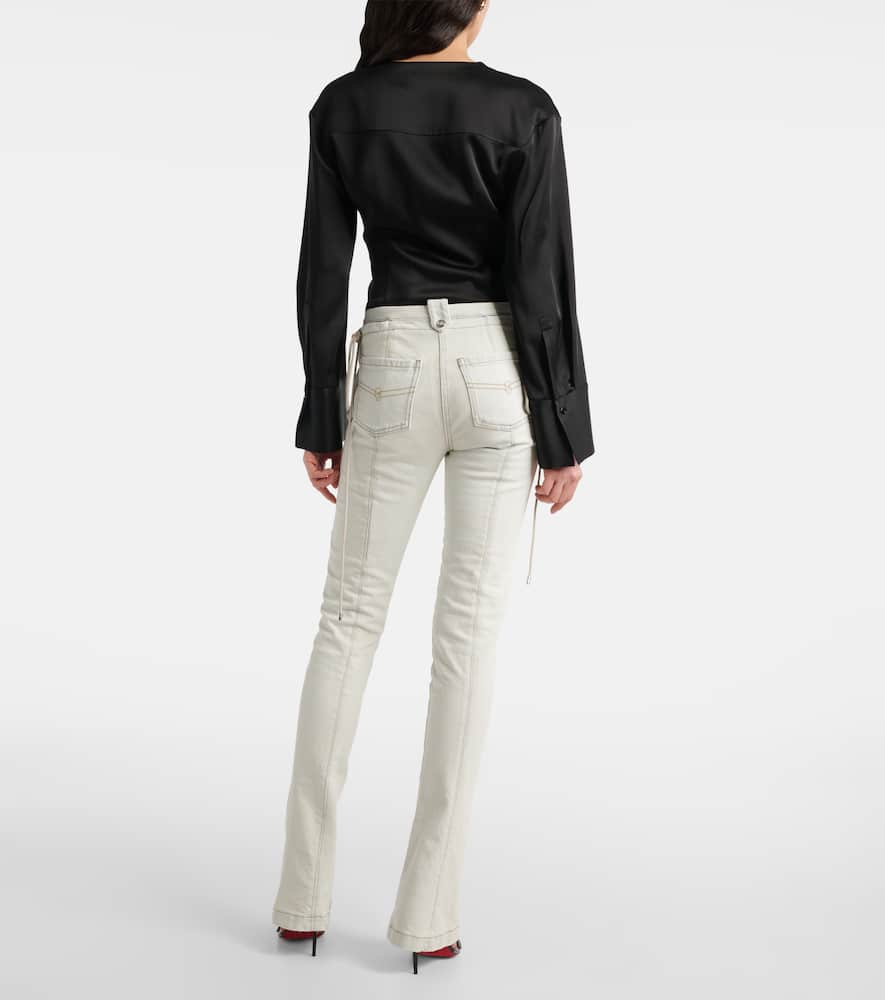 Mid-rise slim jeans