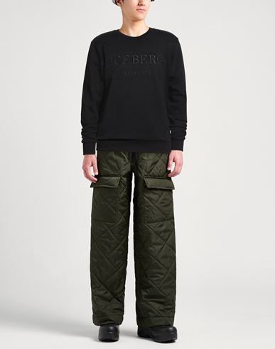 Felpa Man Sweatshirt Black Size XL Cotton, Polyester