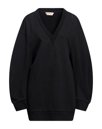 Woman Sweatshirt Black Size 0 Cotton