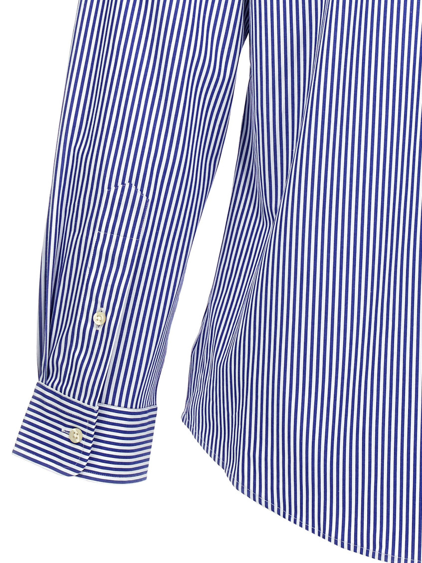 Blue logo embroidered Shirt