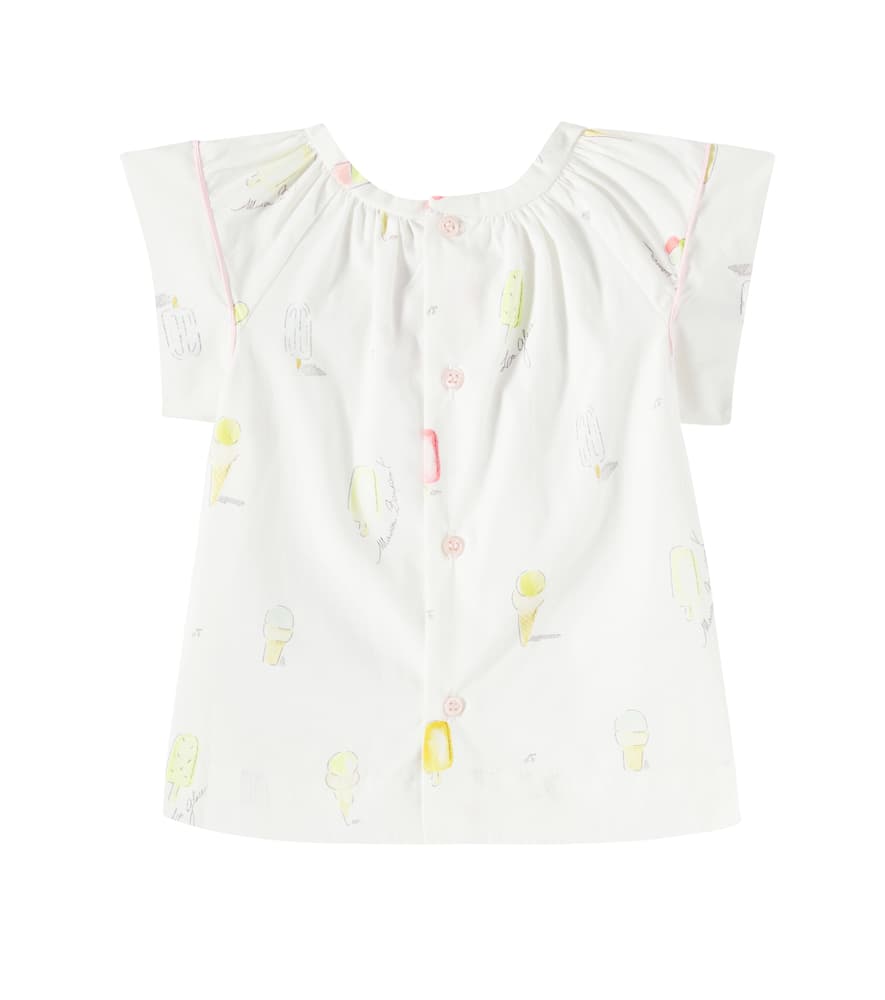 Baby Alisia printed cotton poplin blouse