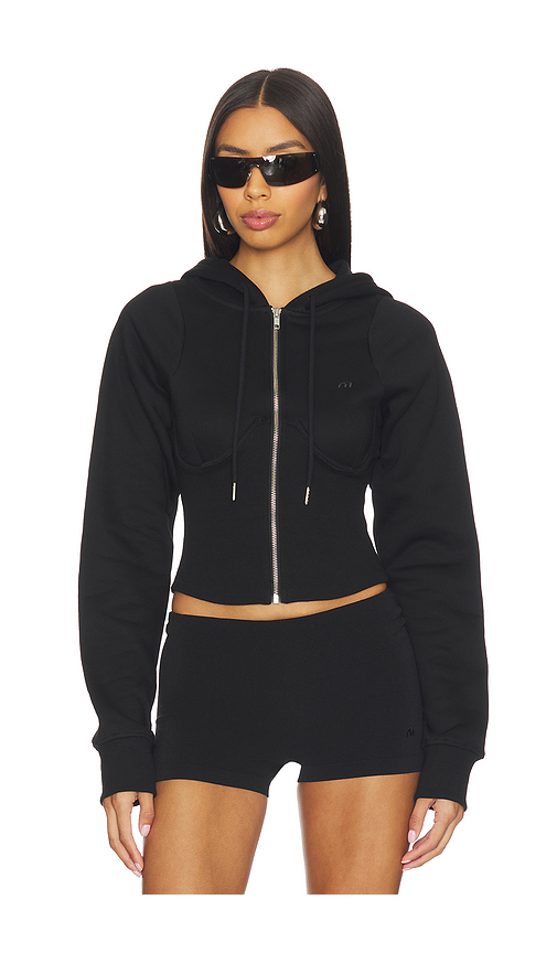 Miaou Sadie Hoodie in Black. - XL also in L, M, S