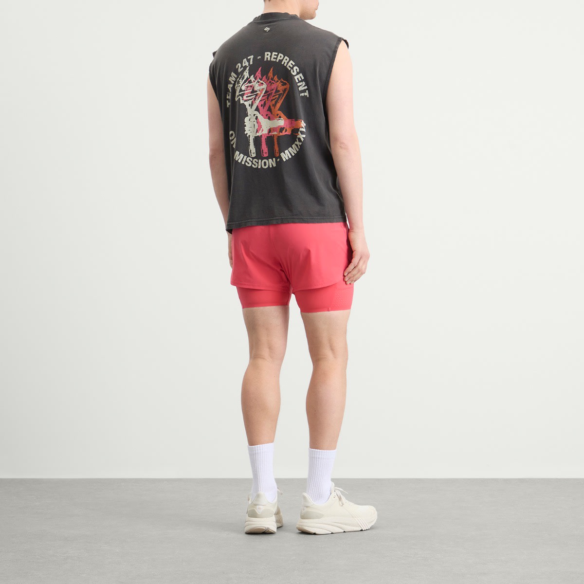 Men's Torch Crop Tank Washed Black