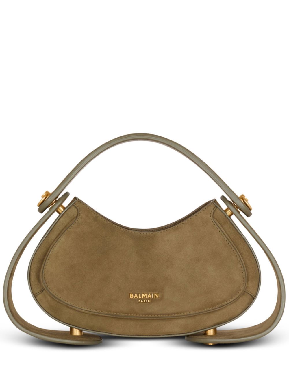 Small Jolie Madame suede tote bag - Brown