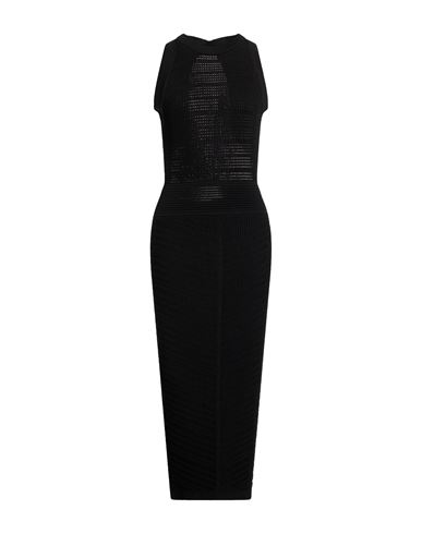 Woman Maxi dress Black Size 8 Viscose, Polyester, Polyamide