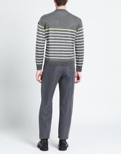 Man Sweater Grey Size L Virgin Wool, Acrylic, Polyester