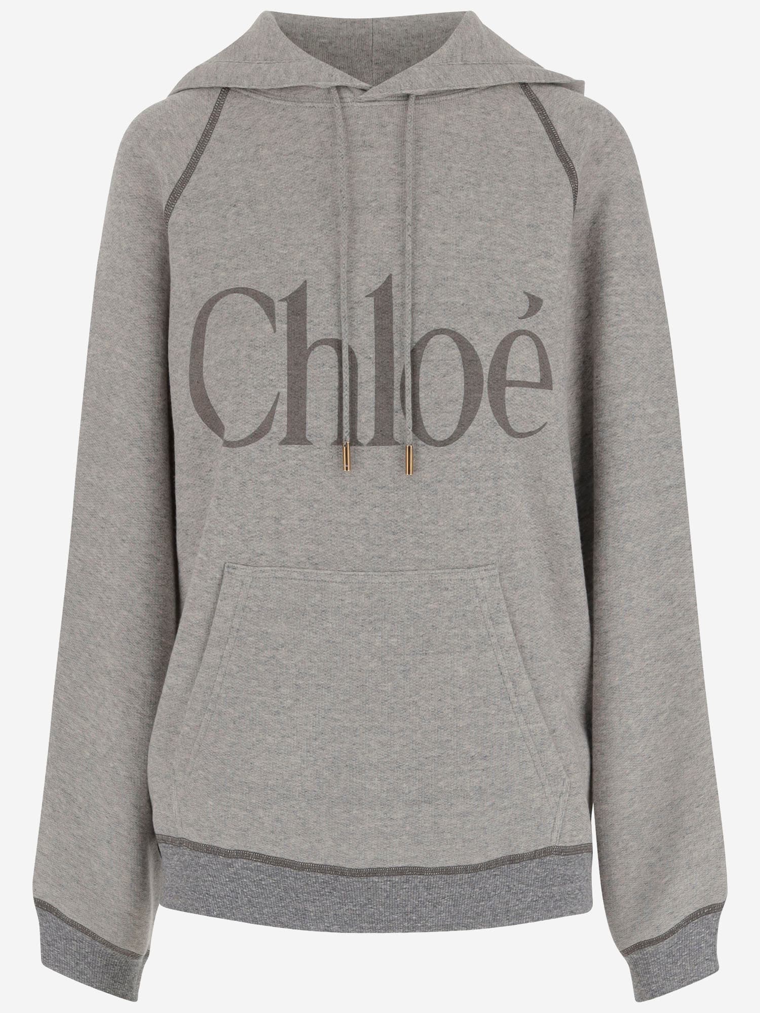 Cotton Blend Sweatshirt With Logo