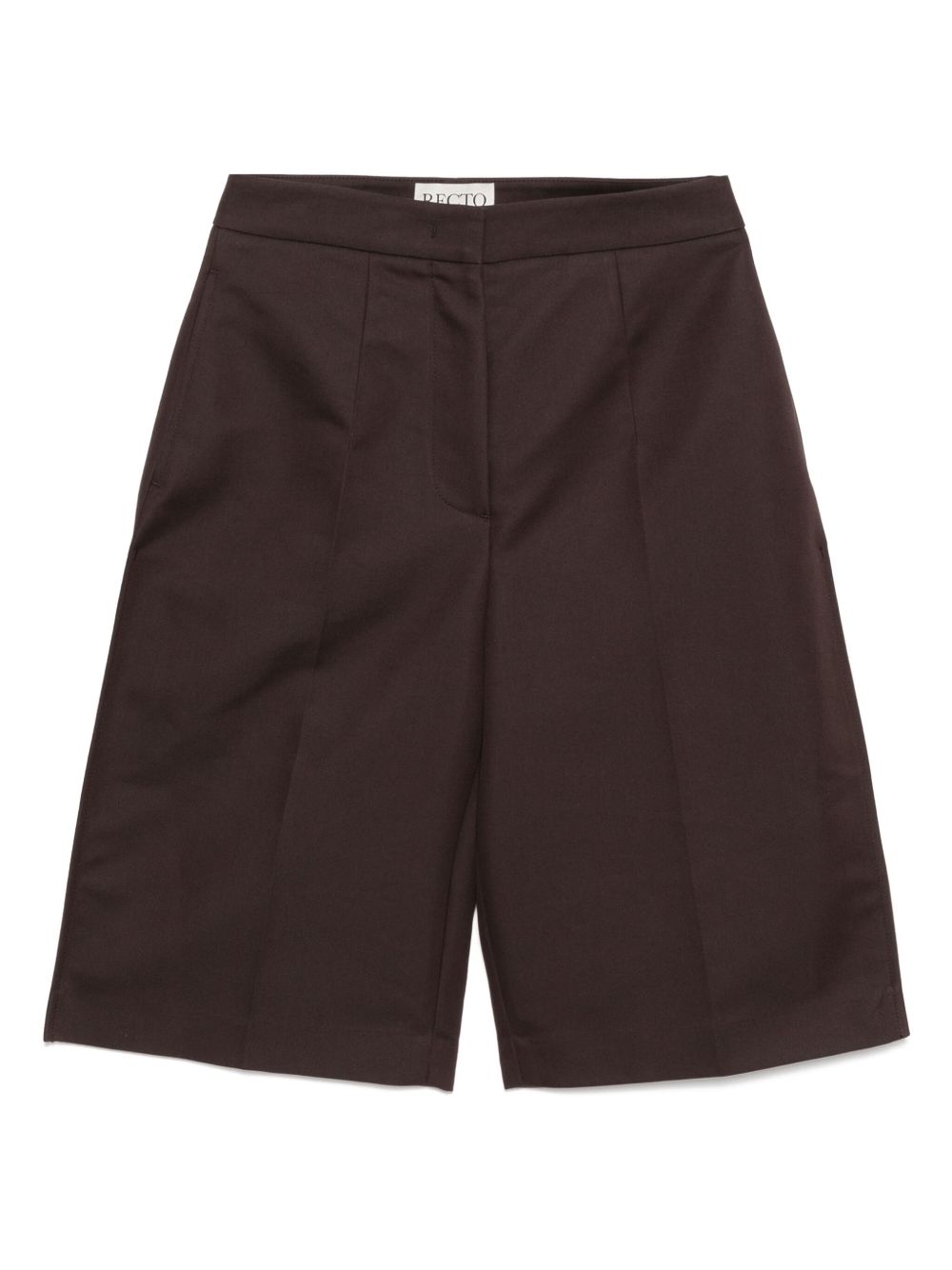 Recto pleat detail shorts - Brown