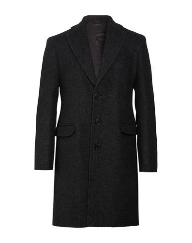 Man Coat Charcoal Size 46 Polyamide, Polyester, Wool