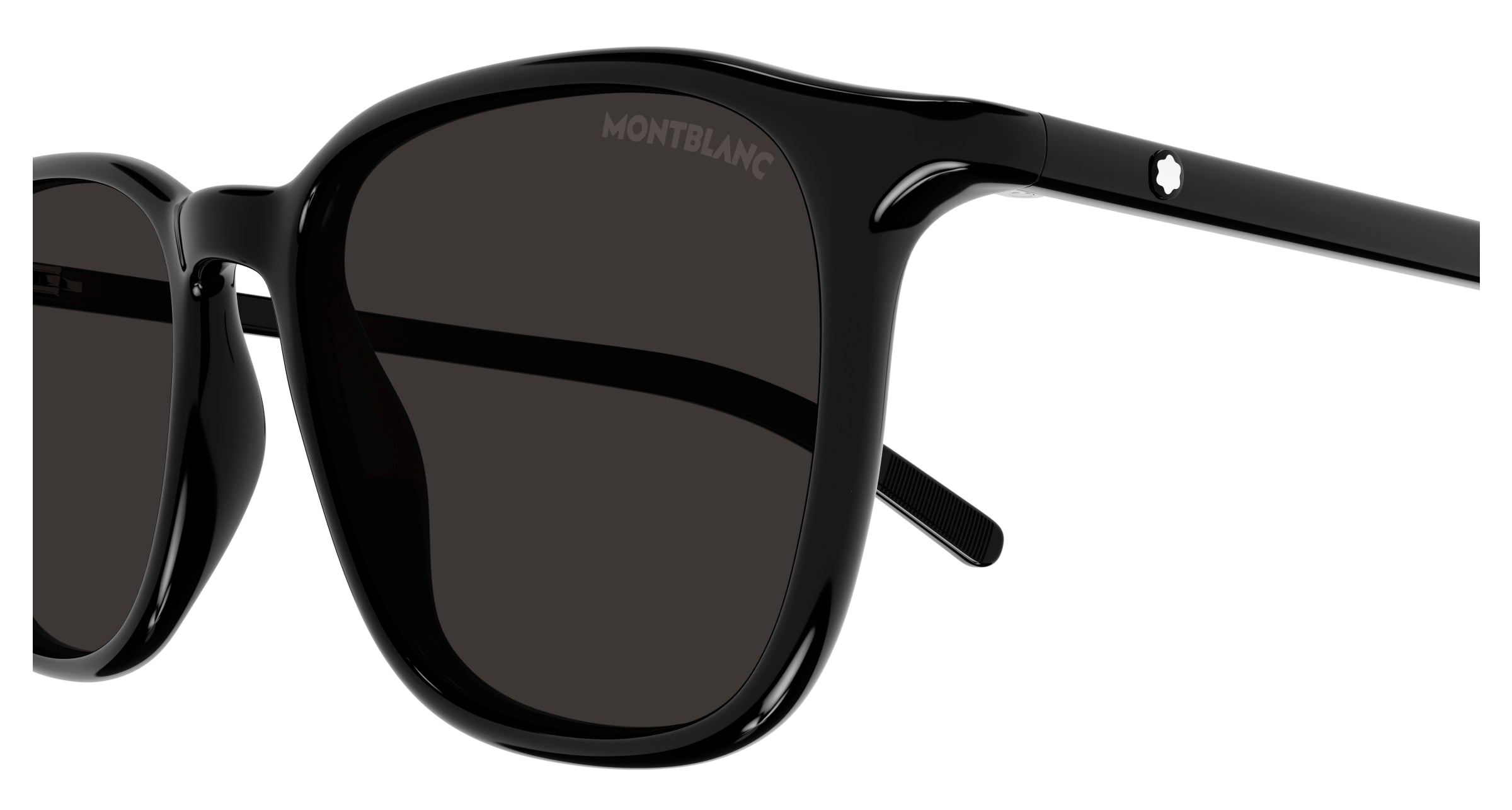 Montblanc Man Montblanc MB0325S 001 Sunglasses Black Grey Round