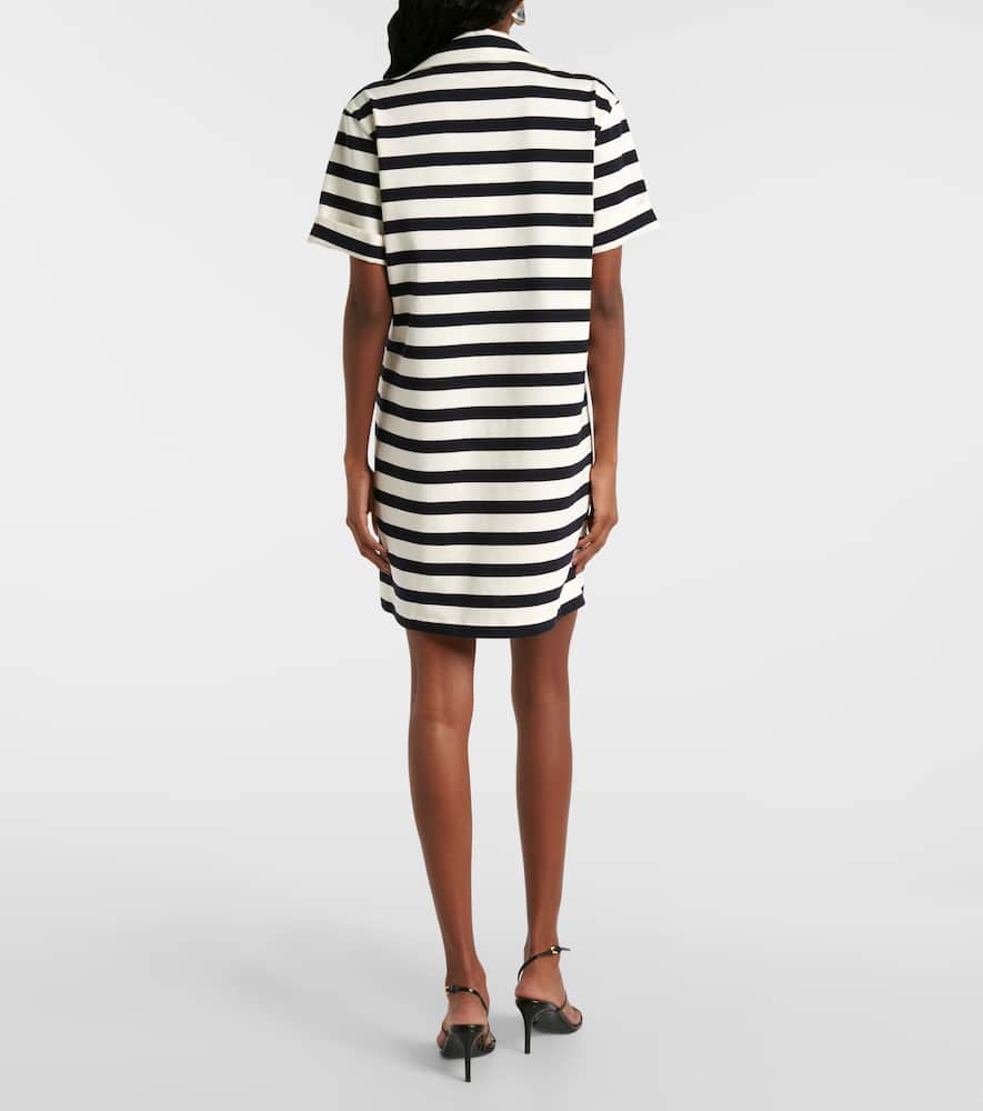 Cayden striped cotton polo dress