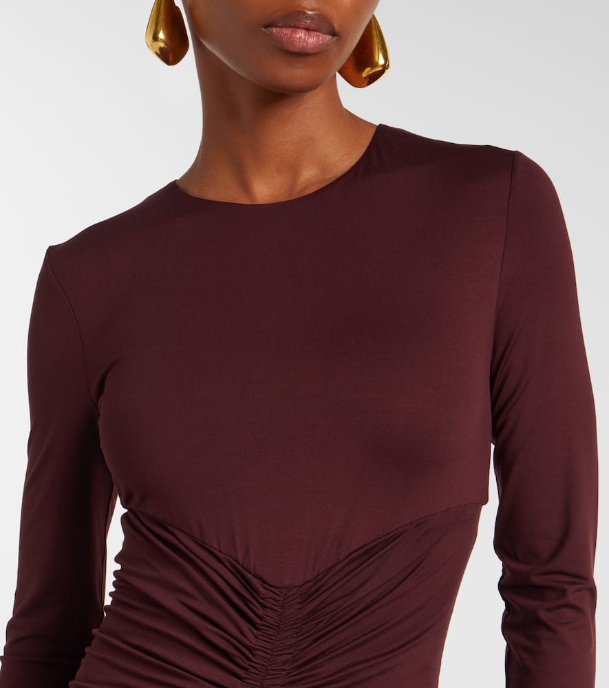 Doppia gathered maxi dress
