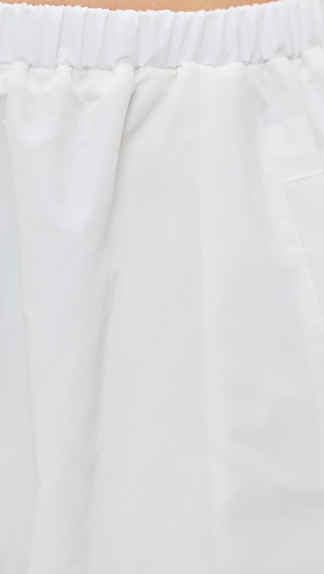 Eugenia Kim LOVE Martina Optic White Tennis Warm-Up Pants With Ankle Side Zippers Optic White