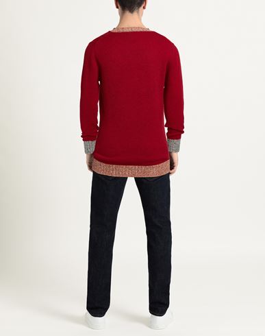 Man Sweater Red Size S Wool