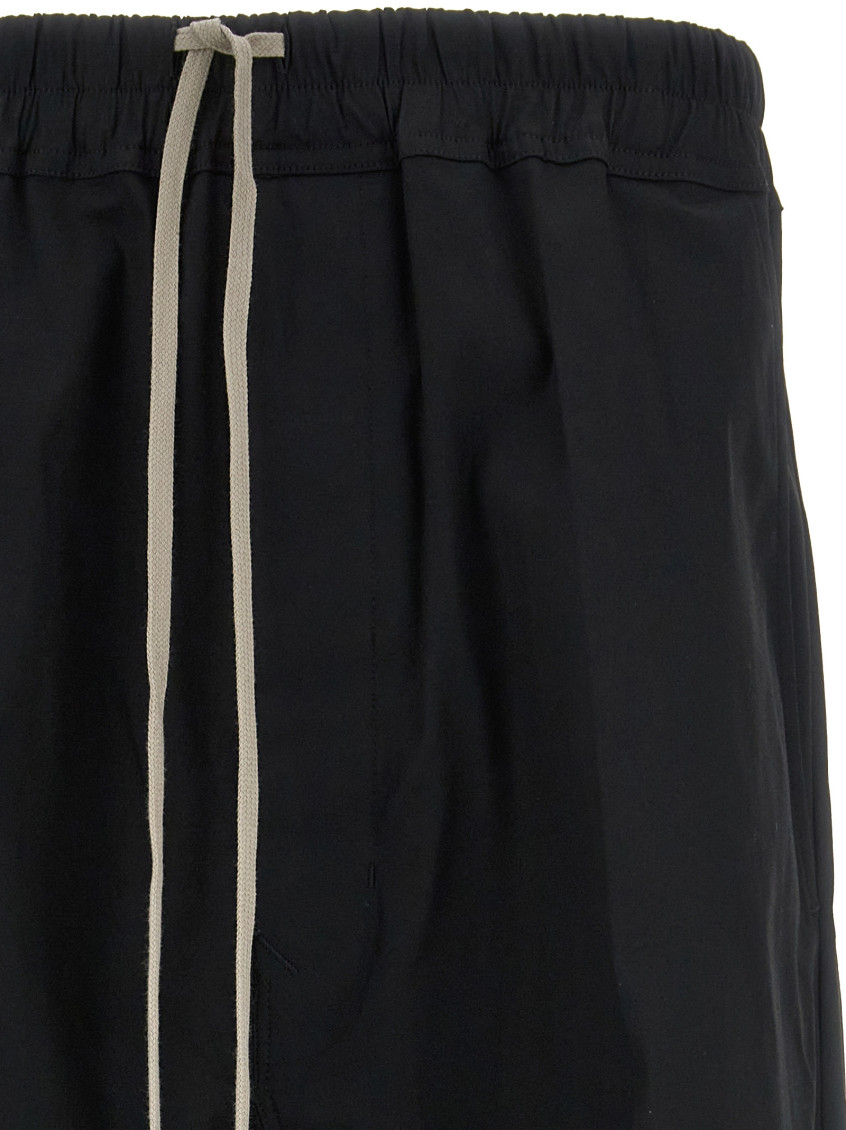 Black Relaxed Drawstring Pants
