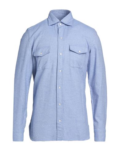 Man Shirt Sky blue Size M Cotton