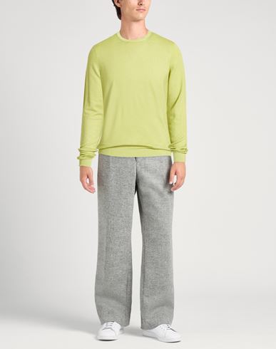 Man Sweater Light green Size 36 Virgin Wool