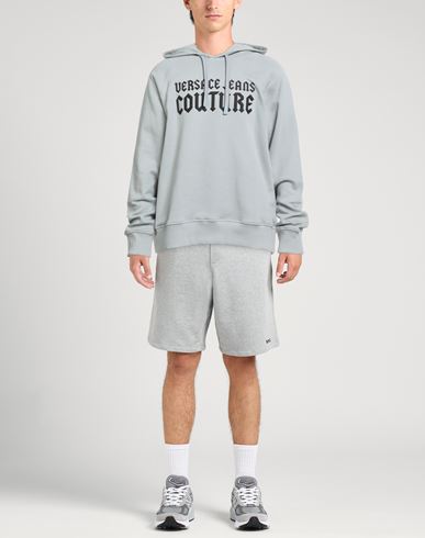 Man Sweatshirt Grey Size L Cotton, Elastane