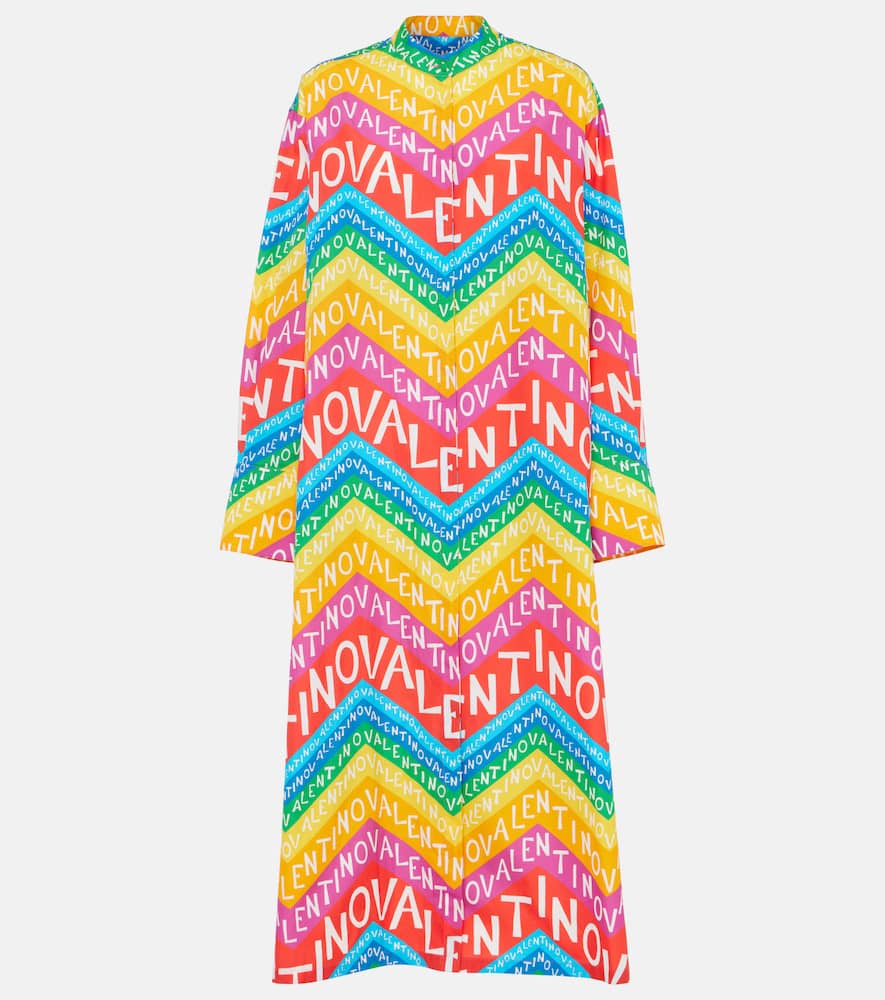 Chevron 24 cotton shirt dress