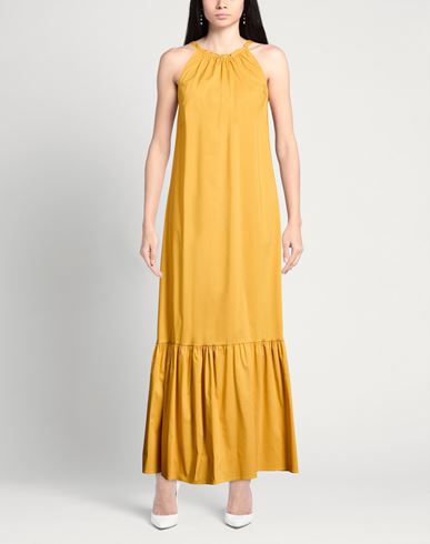 Woman Maxi dress Marigold Size S Cotton, Polyamide, Elastane