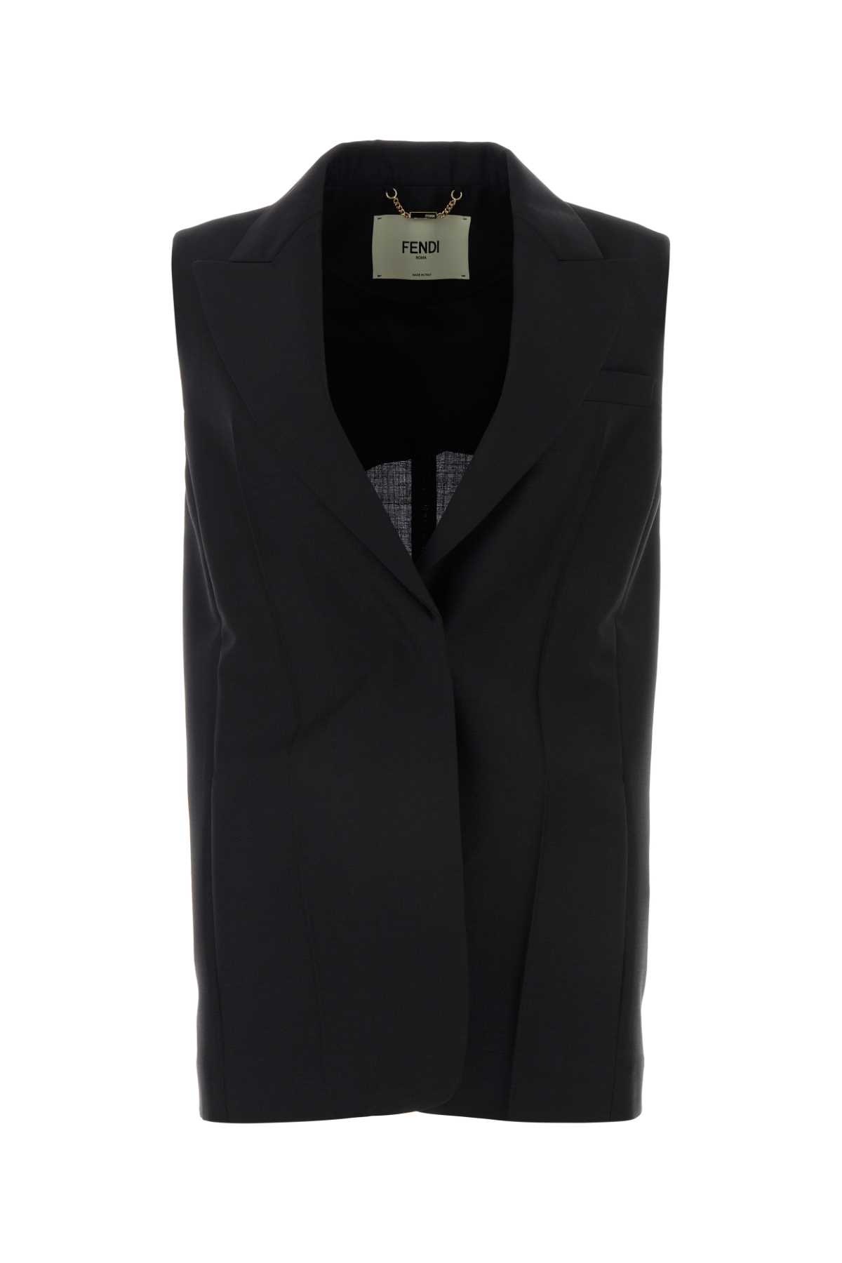 Mohair Wool Vest — Black