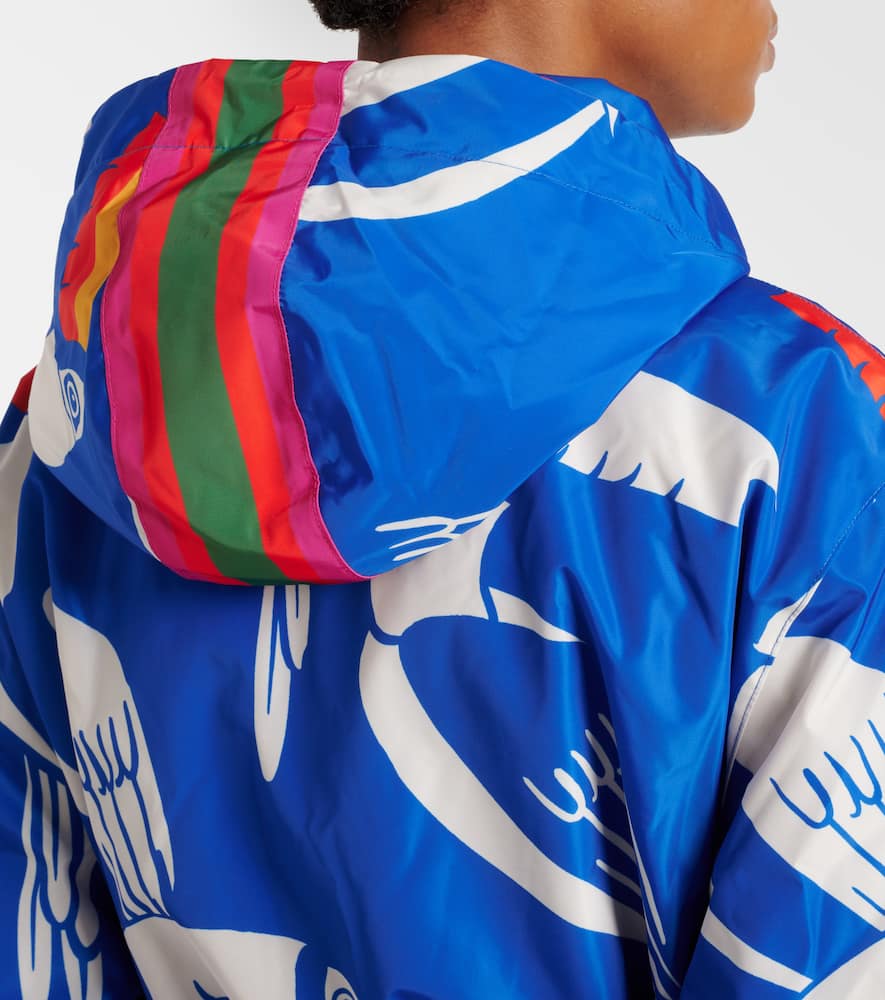 Farm Rio Colorblocked printed ski jacket