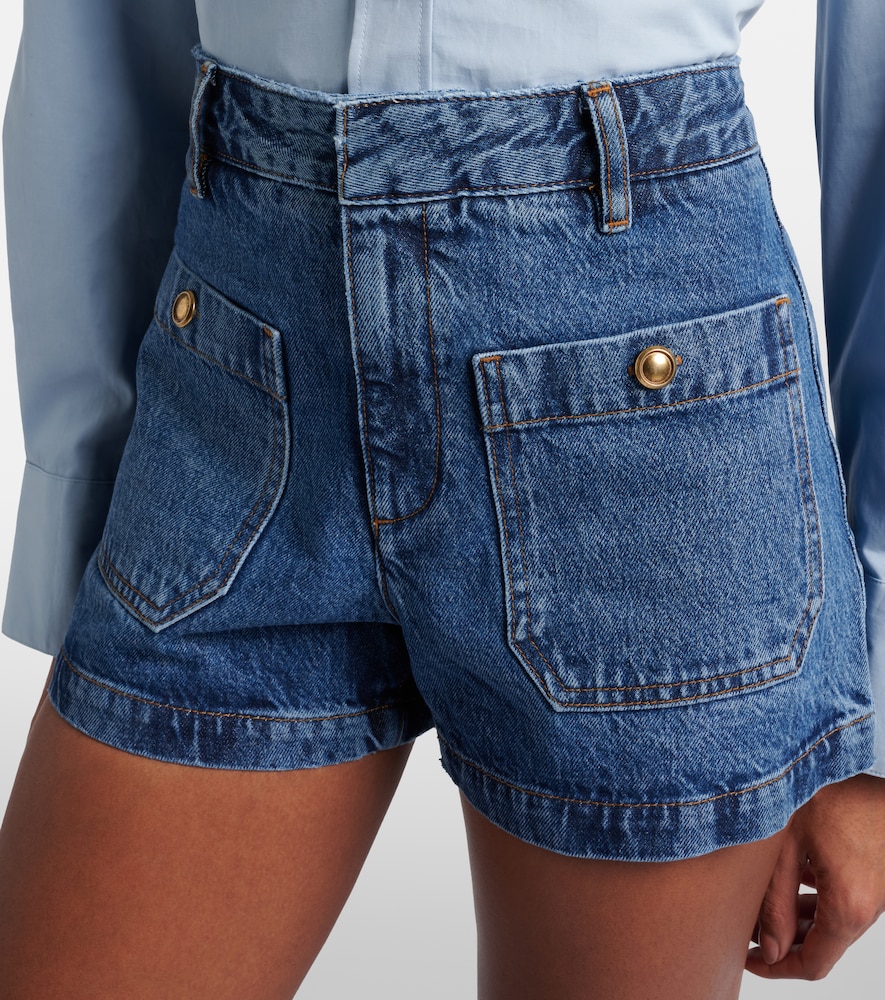 Cruise high-rise denim shorts