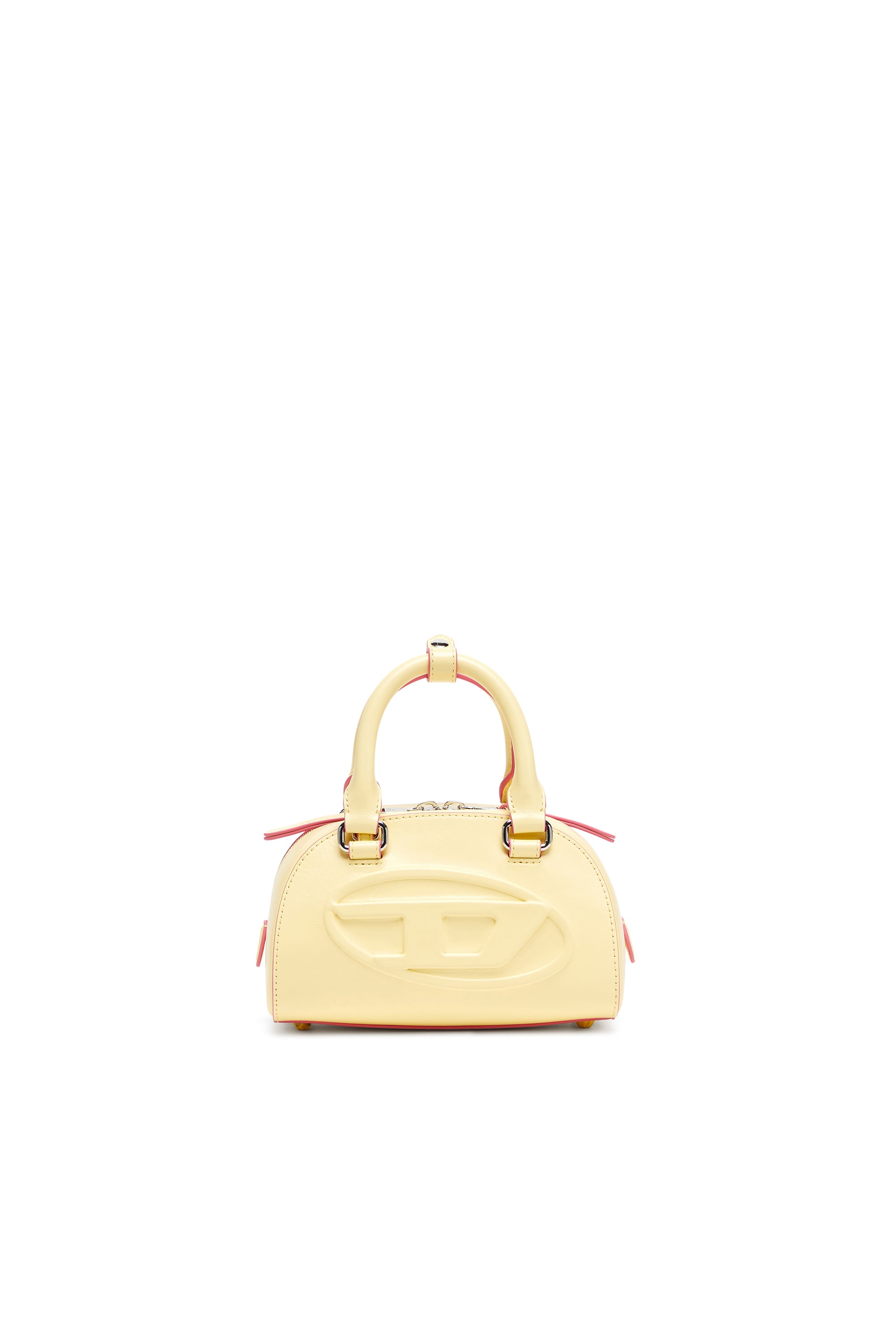1DR Dome-Leather mini bowling bag - Crossbody Bags - Woman - Yellow