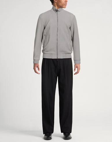 Man Jacket Taupe Size 40 Virgin Wool, Polyamide, Elastane