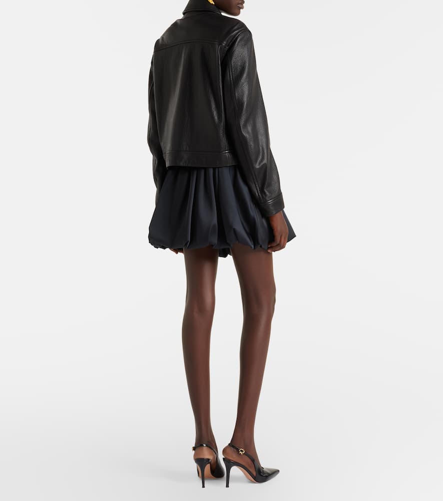 Shiny Statement duchesse miniskirt