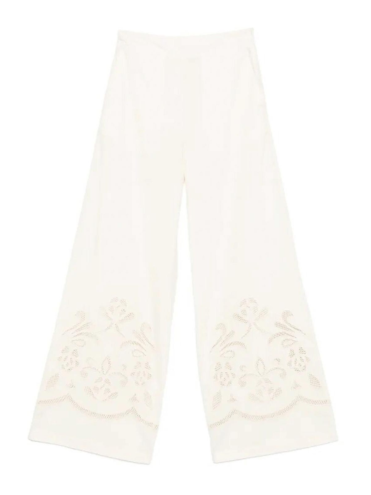 Lunamaris Embroidery Co Popline Cropped Pants