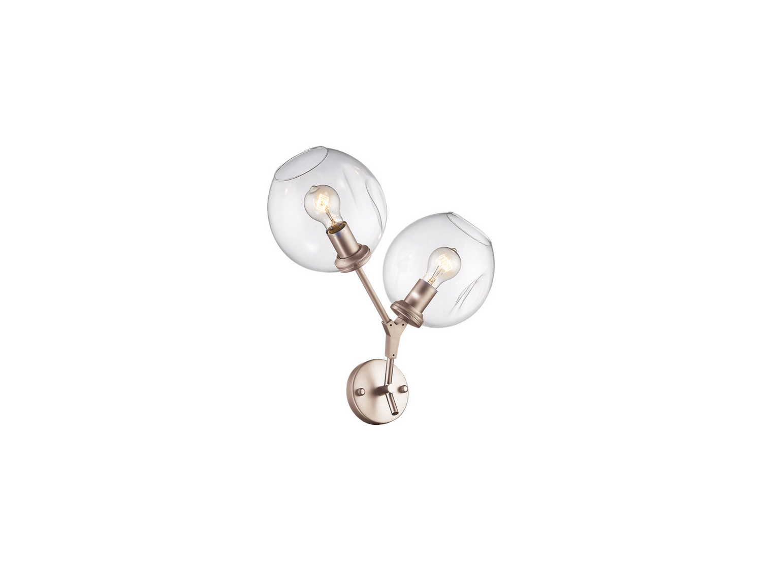 Fairfax 2-Light Wall Sconce in Brushed Bra