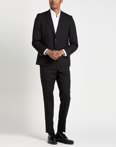 Man Suit Black Size 48 Polyester, Viscose, Elastane