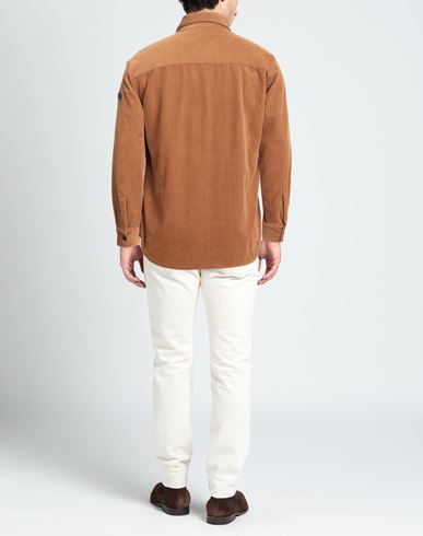 Man Shirt Camel Size 40 Cotton