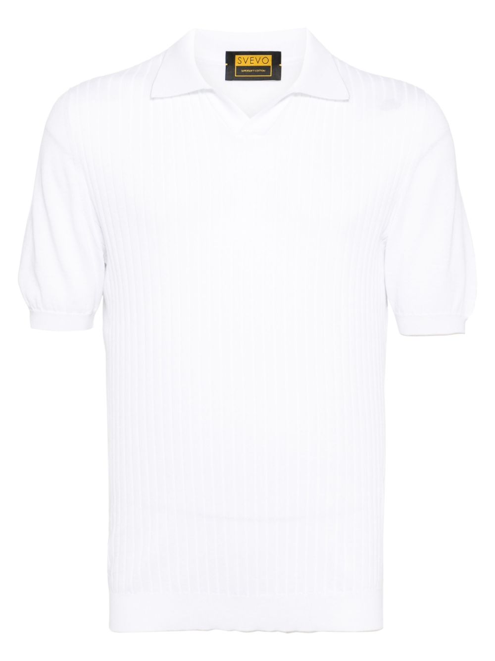 Svevo cotton polo t-shirt - White