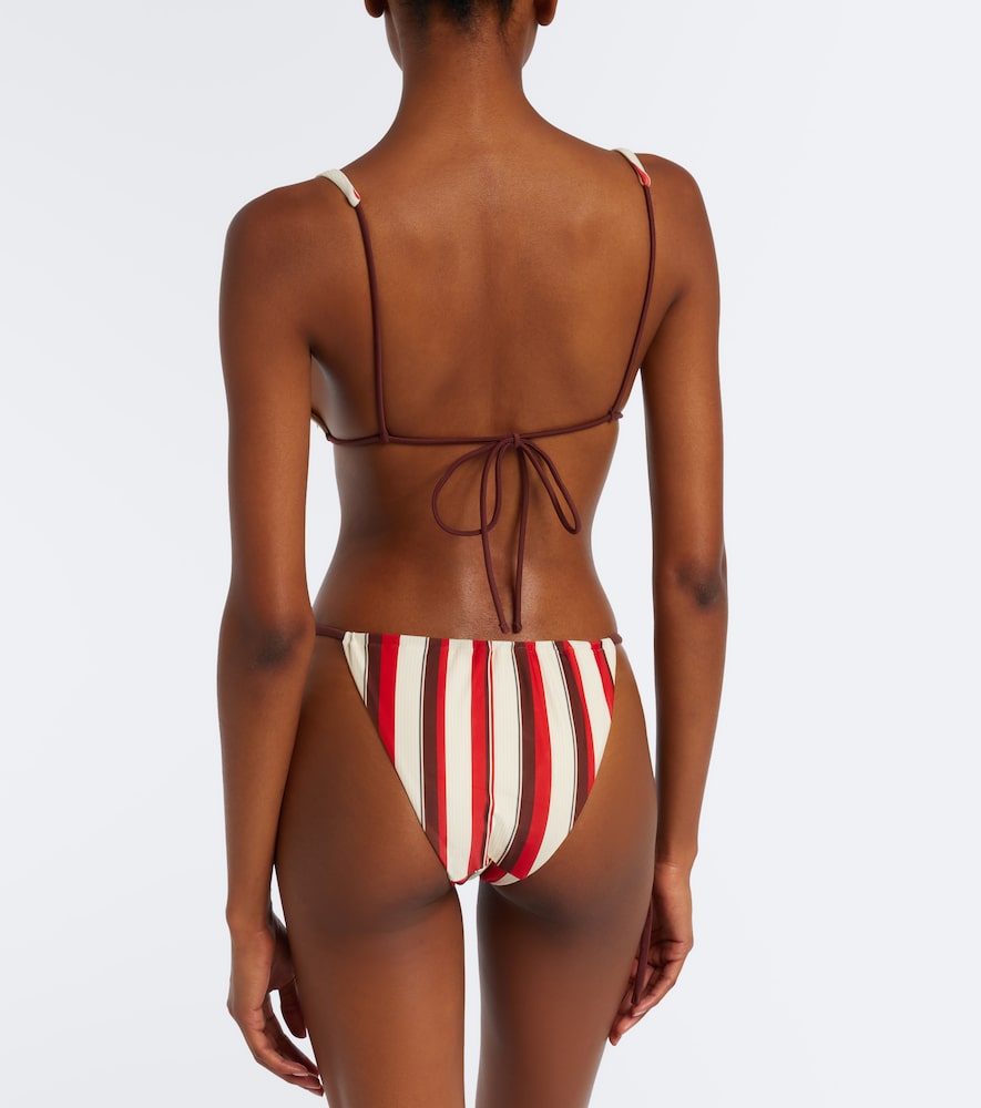 Alva striped bikini top