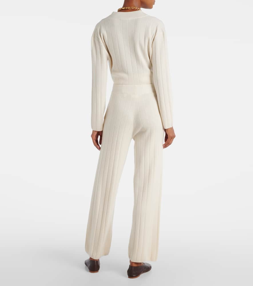 Jardin ribbed-knit cashmere sweatpants