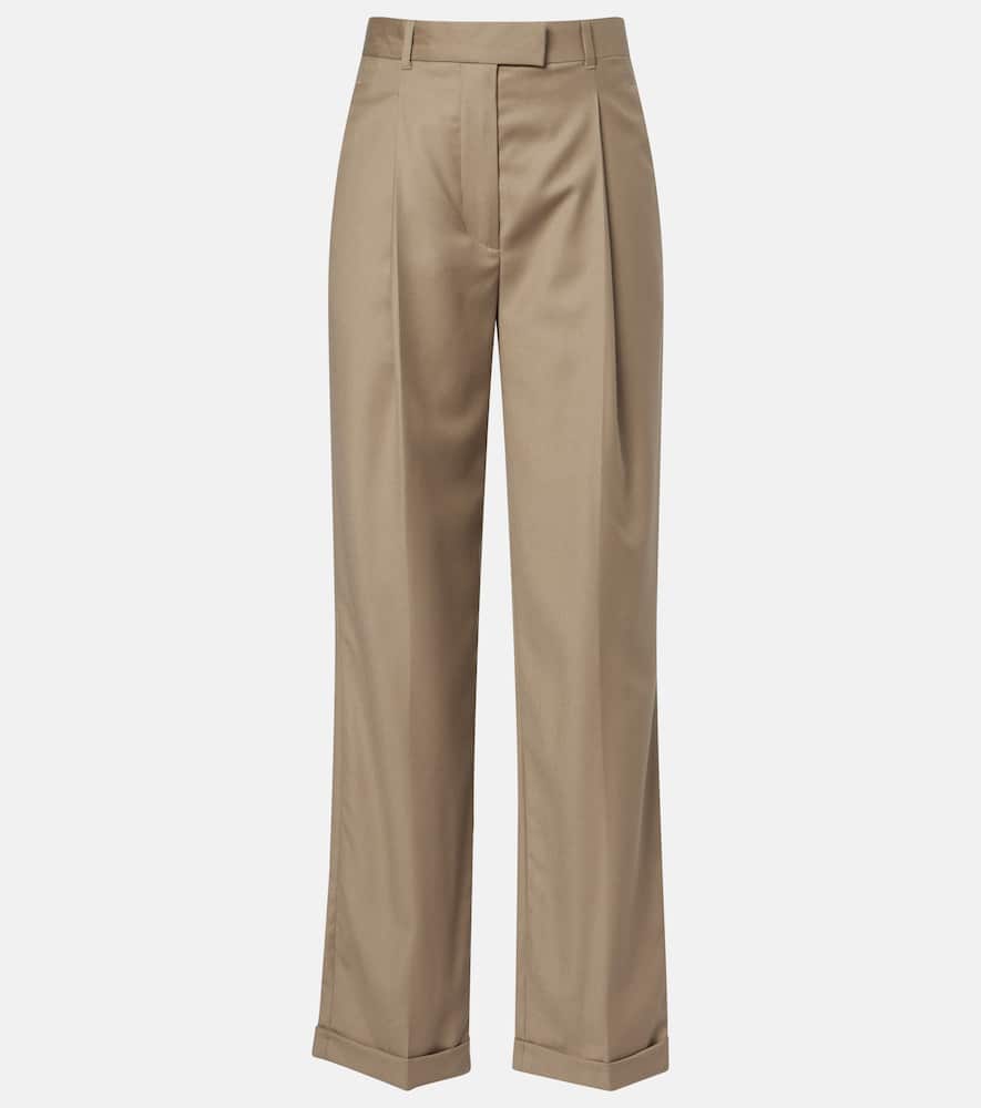 Sorina high-rise virgin wool pants
