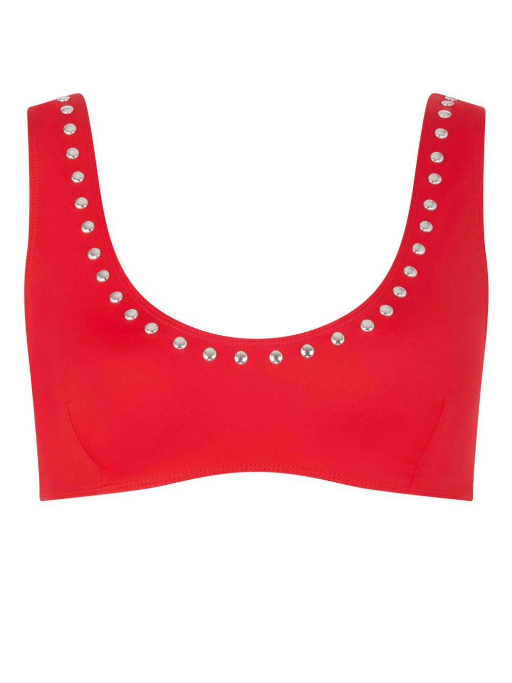 Studded bikini top - Red