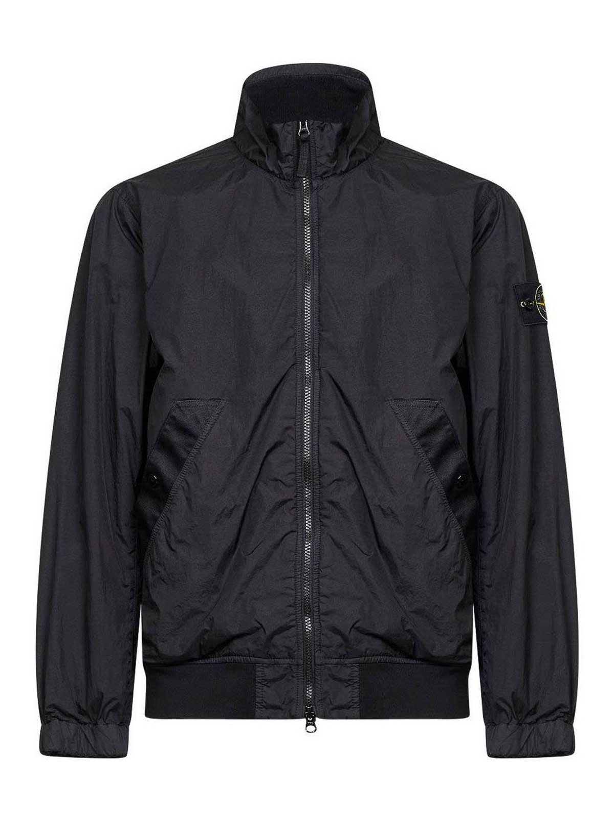 Stone Island - high collar jacket side and welt pocket