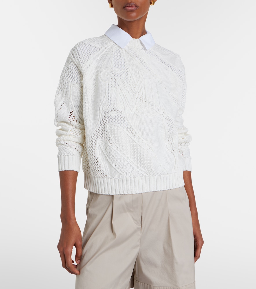 Salvo open-knit cotton sweater