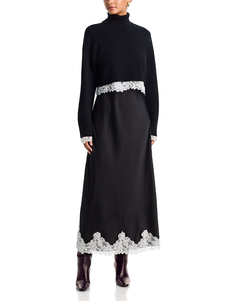 X Nicky Hilton Lace Trim Slip Dress & Sweater - Exclusive