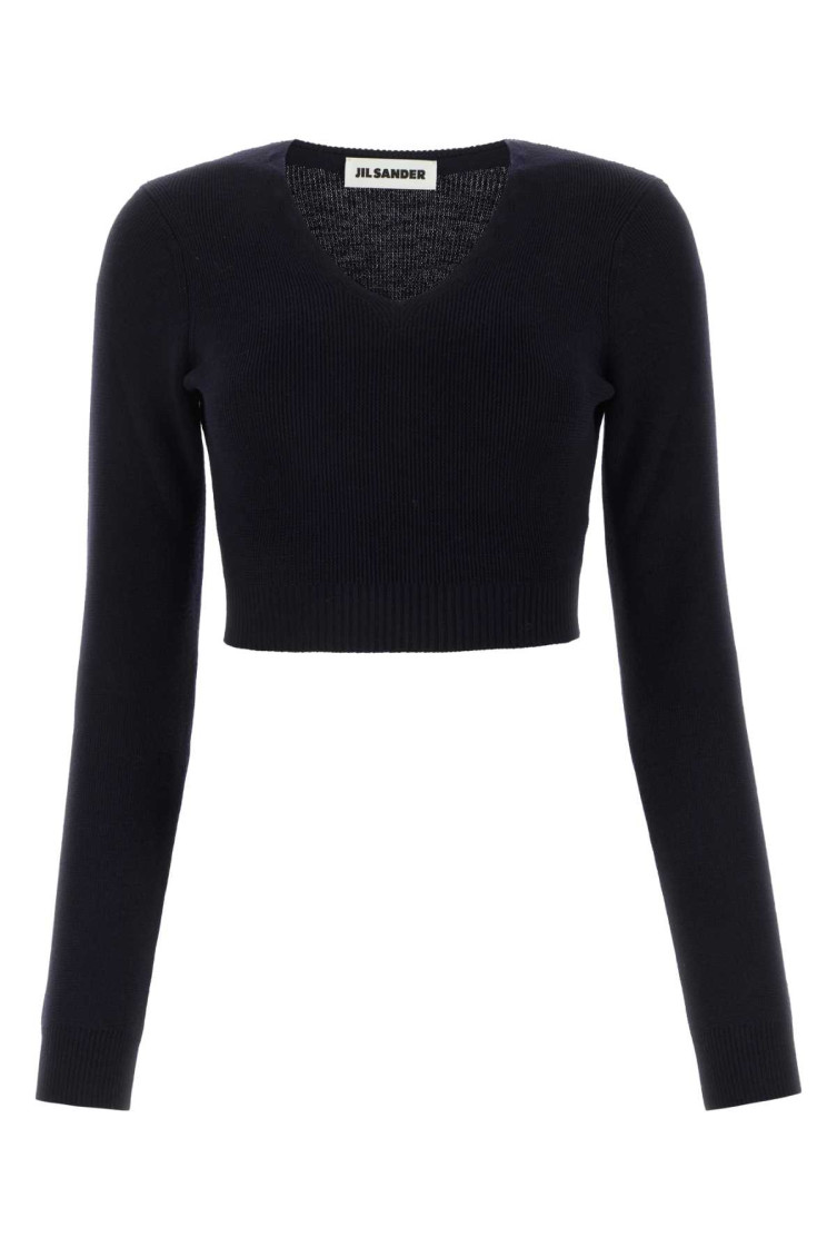 Midnight Blue Wool Sweater